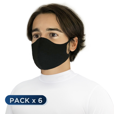 TAPABOCA SOCIAL SOFT TRICAPA PACK x 6